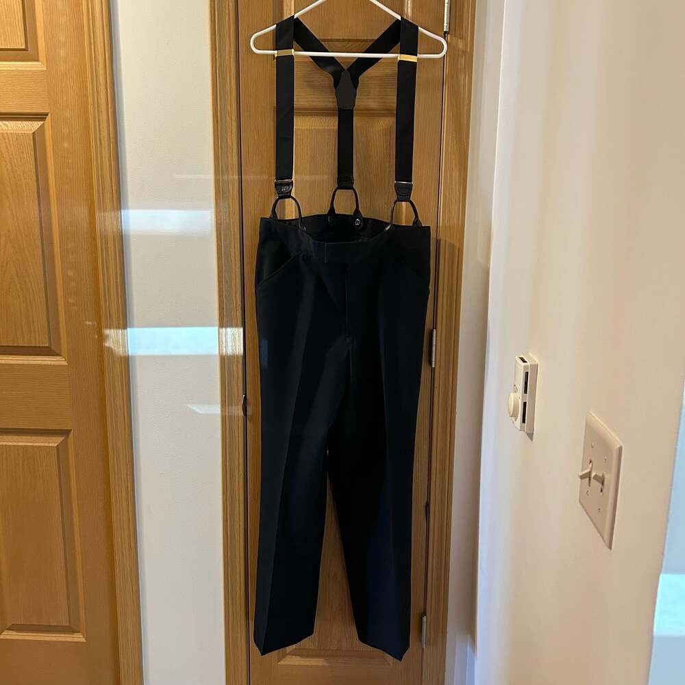 Palm Beach Formals Vintage Tuxedo Pants with Suspenders 36R
